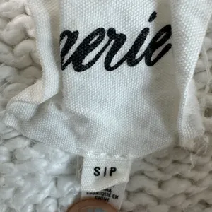 Aerie Cream White Cable Knit Sweater Chunky Cotton Blend Crew Neck Small thumbnail 5