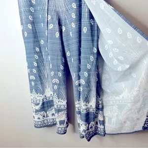 Women’s Elephant‎ Grey Wide Leg Slit Pants Size L/XL thumbnail 7