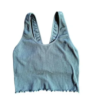 Spiritual Gangster Crop Tank Sage Green Size Small thumbnail 2
