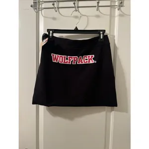 North Carolina NC State Wolfpack Black Cotton Spandex Mini Skirt Women's Large thumbnail 8