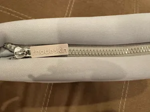 RHODE Quilted Light Gray Cosmetic Pouch thumbnail 4