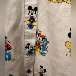 NWT Disney Parks Mickey and Friends Long Sleeve Button Down S thumbnail 3
