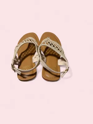 Madden NYC Women's Crochet Thong Sandals in Beige thumbnail 4