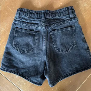 Princess Polly Washed Black High-Rise Denim Shorts thumbnail 4