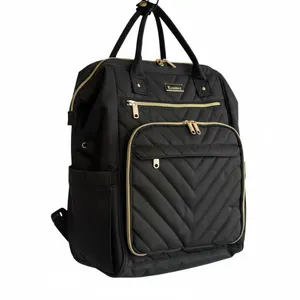 Kuosdaz Laptop Backpack 15.6"Travel with USB Charging Port Black Business Tech thumbnail 2
