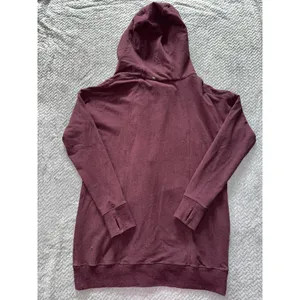 Lululemon Wrap Up Jacket Heathered Bordeaux Drama Soft French Terry Hoodie Sz 10 thumbnail 7