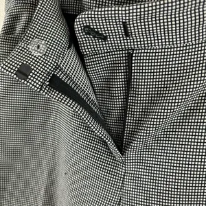 Anne Klein Black White Checkered Cropped Tapered Leg Ankle Fit Trousers‎ Size 8 thumbnail 6