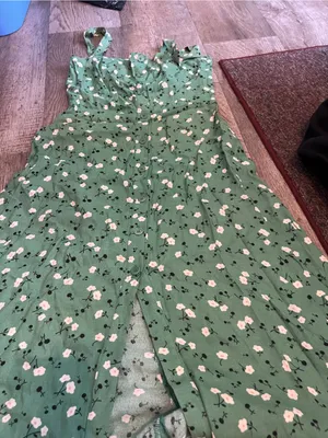 Reformation “Persimmon” green floral dress 2 thumbnail 12