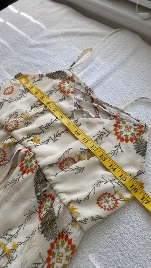 Maurice’s blouse high/low long flowing back bra adj spaghetti strap size medium thumbnail 5