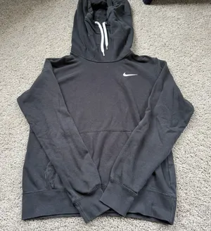 Women’s Nike Sportswear Club Fleece Funnel Hoodie Black Size Small thumbnail 1