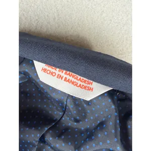 Cat & Jack Navy Blue Two Button Blazer Jacket Polka Dot Lining Size 14 thumbnail 5