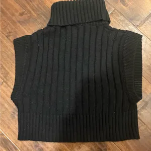 Cloud Ten Black Turtleneck Sweater Vest thumbnail 1