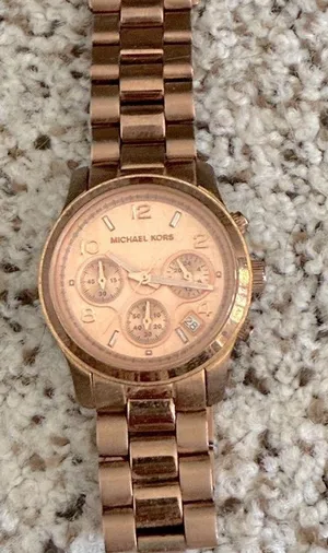 Vintage Michael Kors Metallic Rose Gold Watch thumbnail 1