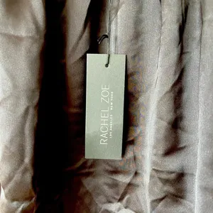 NWT Rachel Zoe Black‎ Satin Tank Top thumbnail 3