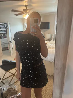 Cider black and white skirt set thumbnail 2