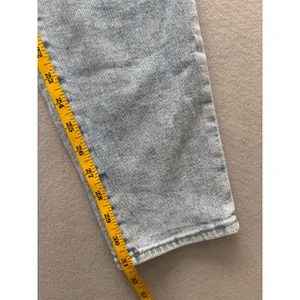 Old Navy O.G. Straight Jeans 12 Tall High Rise Distressed Acid Wash Button Fly thumbnail 9