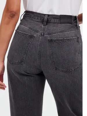 MADEWELL The‎ Rail Straight Leg Jean, Size 6 (28" Waist), Black, NWT thumbnail 6