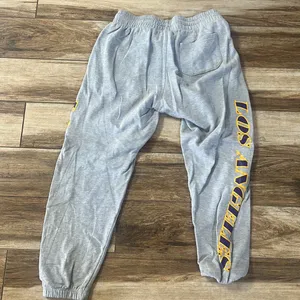 NBA laker gray sweatpants thumbnail 4