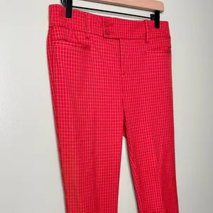 Anthropologie The Essential Slim Trousers Pants Trouser Orange Red Women’s 4 thumbnail 8
