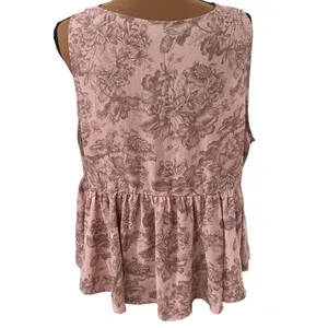 Torrid floral print peplum Georgette midi tank size 1X thumbnail 3