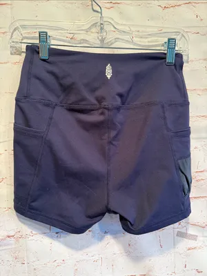 FM free people movement High-Waist Women’s Navy Active Shorts bike spandex thumbnail 2