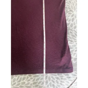 Aerie Real Soft Ribbed Turtleneck Tee Small Burgundy Maroon Preppy Minimalist thumbnail 6