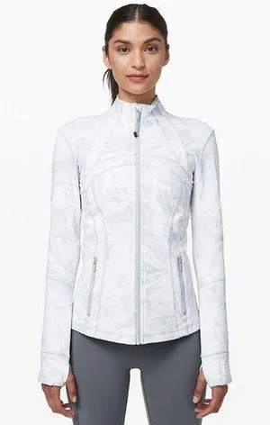 Lululemon Define Jacket  Women's size 12- Gray/White Print thumbnail 1