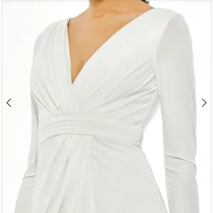 Ieena By Mac Duggal Style‎ No. 26554 White Size 10 Maxi thumbnail 3