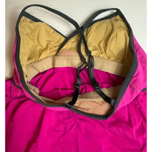 Lululemon Tank Top Athletic Built In Bra Hot Pink Criss‎ Cross Back Activewear thumbnail 5