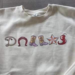 Shopbop Cream Graphic Sweatshirt with Western Icons thumbnail 2