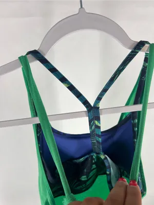 C9 by Champion Green Layered Tank with Blue‎ Strappy Sports Bra thumbnail 10