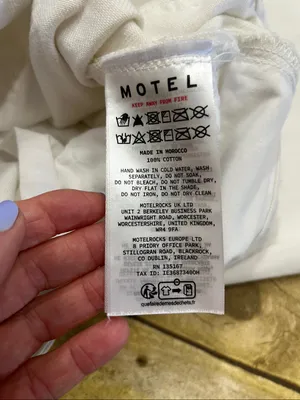 Motel Rocks White Relaxed Wide Legs Jeans with Raw Hem Size 28 thumbnail 5