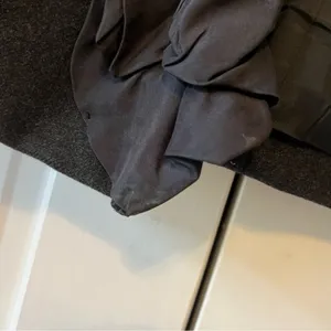 J. Crew Wool & Silk Ruffle Front Coat Size 10 thumbnail 5