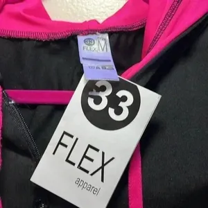 PINK - Victoria's Secret Hoodie with thumb holes Black/Pink Womens Size Medium thumbnail 3