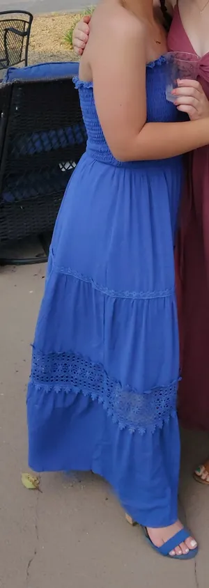 Cornflower Blue Maxi Dress thumbnail 7
