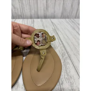 Womens Size 8 Tory Burch Miller Sandals Tan thumbnail 6