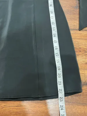 Urban Outfitters Satin Halter Minidress Black Sz S thumbnail 6