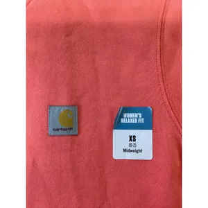 Carhartt Womens Tencel Fiber Series‎ Relaxed Fit Sweatshirt TS6179-W Coral XS thumbnail 2
