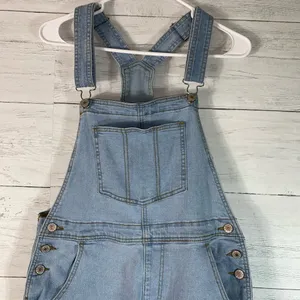 Womens denim overalls size small cotton blend Blue thumbnail 2