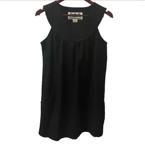 BB Dakota Nordstrom Retro Black Wool Shift Sleeveless Mini Dress Round Collar M thumbnail 2