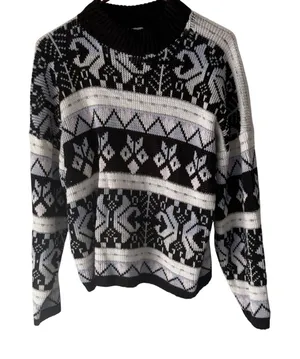 Vintage 80s Point South Fair Isle Acrylic Sweater Pullover Small Snow Ski‎ thumbnail 1