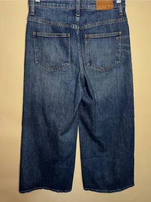 Madewell High‎ Rise Wide Leg Crop Denim Jeans thumbnail 7