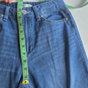 OAT New York‎ Women Medium Wash High Rise Wide Leg Cloud Denim Jeans Size 0/25 thumbnail 6