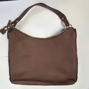 Kate Spade New‎ York Leather Hobo Shoulder Bag Purse Brown Gold Tone Hardware thumbnail 7