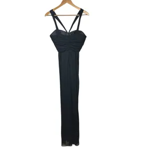 Alex Evenings Vintage Formal Black Maxi Dress Size 10 thumbnail 2