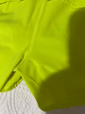 Neon Yellow 4” Speed Up Lululemon Shorts thumbnail 3