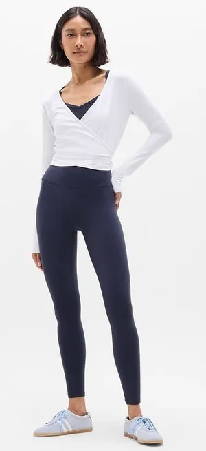 Athleta Ultra High Rise Elation Tight Blue Yoga Leggings XXS RN 54023 thumbnail 1