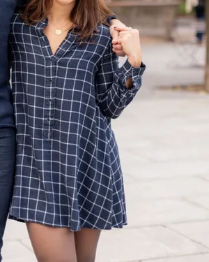 Mango Plaid Dress thumbnail 4