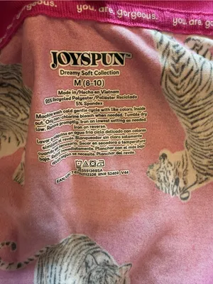 Joyspun Tiger Print Pajama Set Vibrant Loungewear Hot Pink Soft M/S Mix thumbnail 8