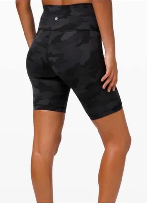 Lululemon Wunder Train High Rise Short 8” in Heritage 365 Camo Deep Coal Multi thumbnail 1